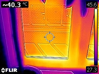 廊下側 2F未施工部分との同時刻の温度差 -6.4℃